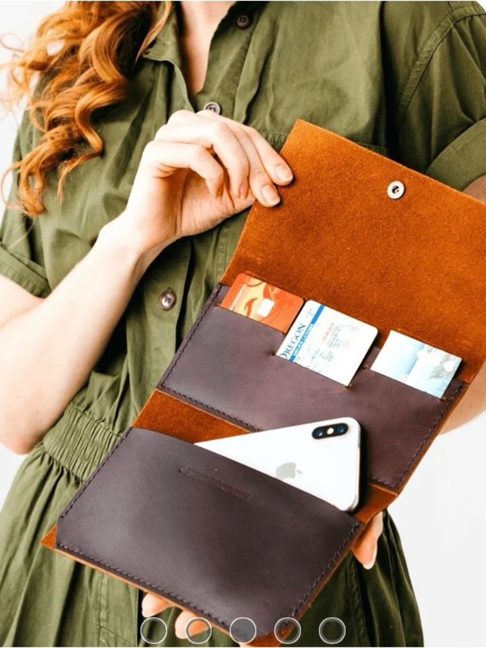 Portland Leather Brown Rancher Wallet - Picture 6 of 15